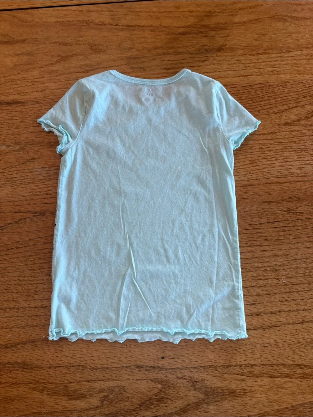 Carter's Light Blue Zebra Floral Short Sleeve Tee
